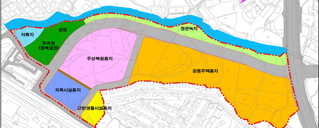 오산 외삼미1지구 토지이용 계획도. /사진제공=경기도