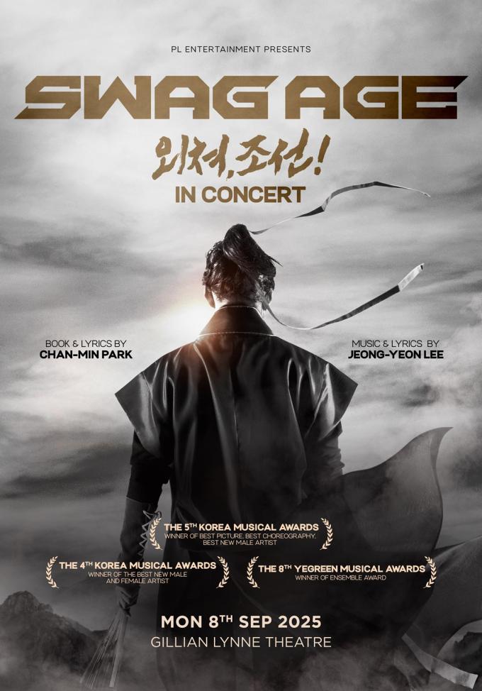 뮤지컬 '스웨그에이지 외쳐,조선!' 영국 웨스트엔드 공연 포스터(PL 엔터테인먼트 제공)