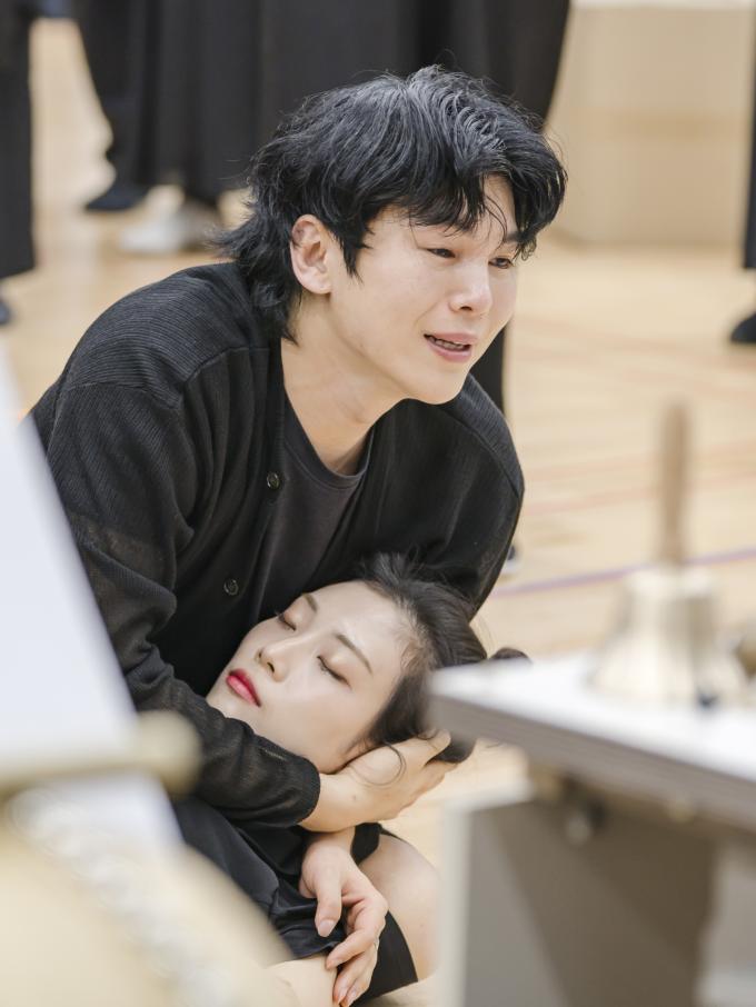 '심청' 리허설 중인 김준수(국립극장 제공)
