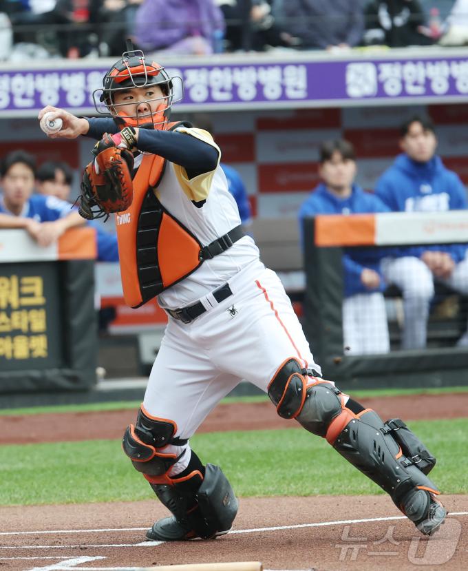 한화 이글스 포수 이재원. 2025.5.5/뉴스1 ⓒ News1 김기남 기자