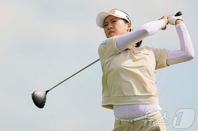 전인지가 LPGA투어 AIG 위민스 오픈 1라운드에서 공동 4위에 올랐다. ⓒ AFP=뉴스1