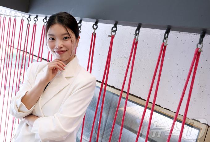 한국 창작 뮤지컬 '스웨그에이지 외쳐,조선!'에서 '진' 역을 맡은 뮤지컬 배우 김수하. 2025.8.1/뉴스1 ⓒ News1 김성진 기자
