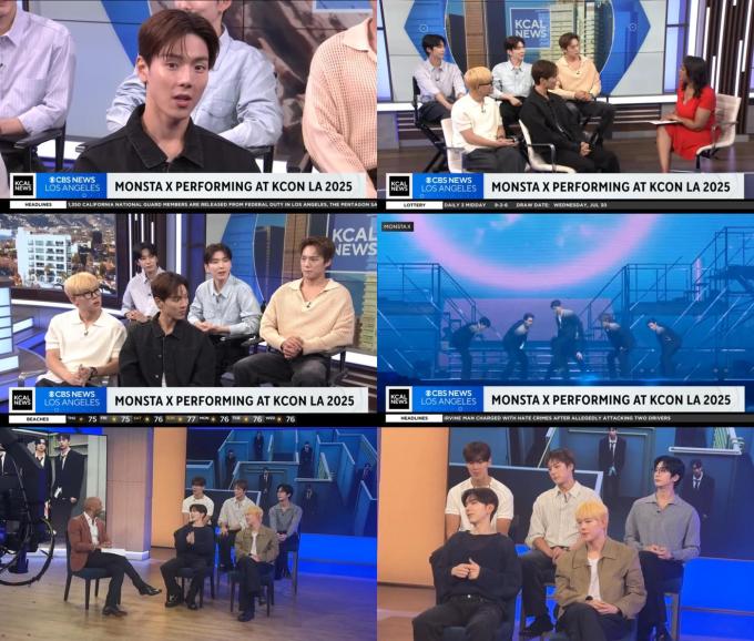몬스타엑스/미국 아침 방송 출연 캡처