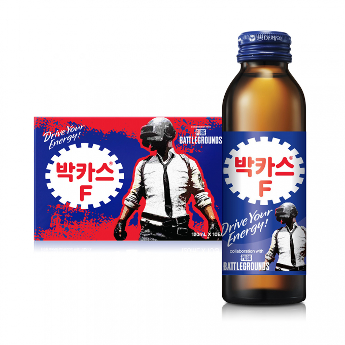 PUBG: 배틀그라운드(배틀그라운드)와 협업한 박카스F 스페셜 에디션이 출시됐다. /사진=동아제약