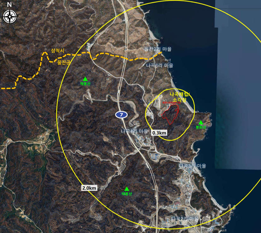 생활폐기물처리시설 입지후보지(나곡)./사진제공=경북 울진군