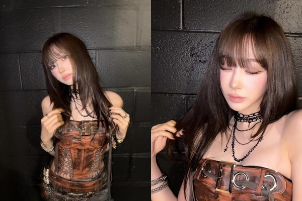 걸그룹 에스파 멤버 지젤이 치명적인 눈빛으로 시선을 사로잡았다. /사진=지젤 인스타그램