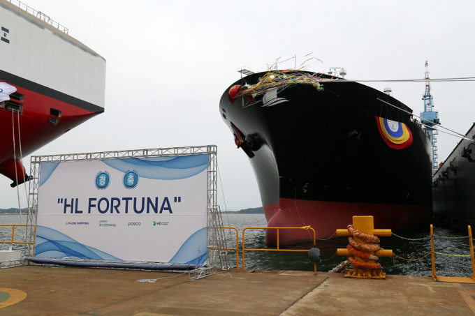 포스코그룹 첫 LNG 전용선 'HL 포르투나'(HL FORTUNA)호. /사진=포스코인터내셔널