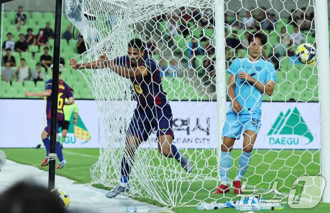 [뉴스1 PICK]'최강' 바르셀로나, 대구FC 상대로 '골 폭죽' 5-0 대승