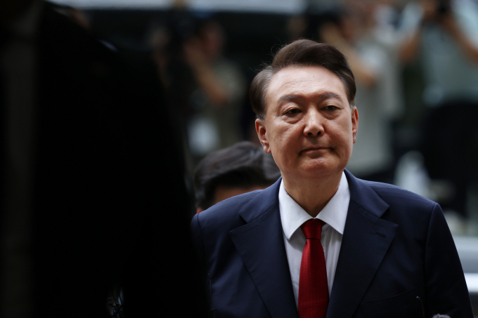 사진은 지난달 9일 서울 서초구 서울중앙지방법원에서 열린 구속 전 피의자심문(영장실질심사)을 받기 위해 출석한 윤석열 전 대통령의 모습. /사진=뉴시스(사진공동취재단) 