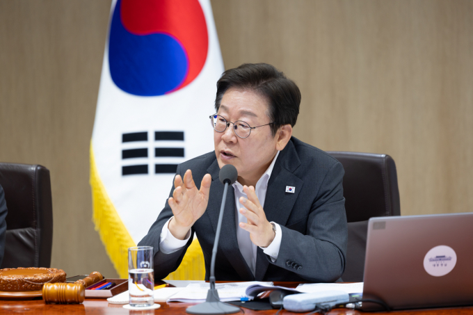 지난달 29일 이재명 대통령이 서울 용산 대통령실 청사에서 국무회의에 출석해 발언하고 있다. /사진=뉴스1(대통령실 제공)