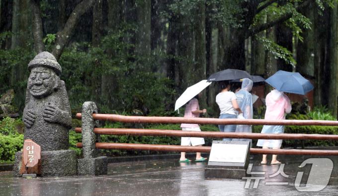 대회 기간 우천이 예상돼 있는 제주도. / 뉴스1 DB ⓒ News1 오현지 기자