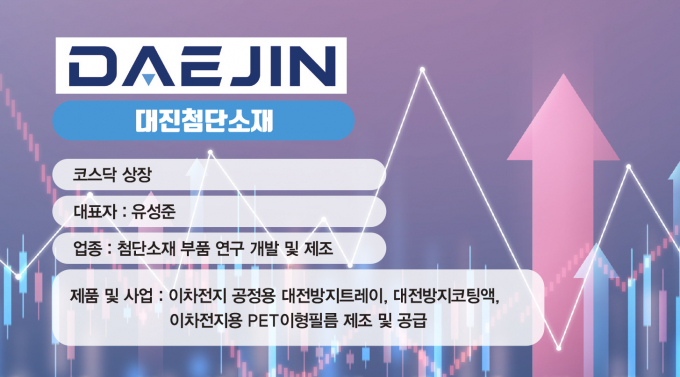 대진첨단소재 기업정보. /그래픽=김은옥