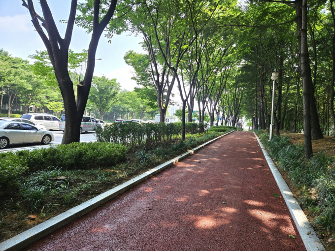 백마로 미세먼지 저감 도시숲 사업지. /사진제공=고양특례시