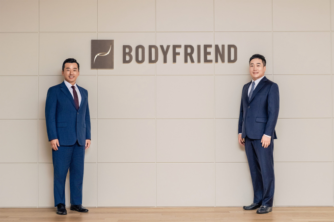 바디프랜드 곽도연(왼쪽)·김철환 공동 대표이사./ 사진=바디프랜드