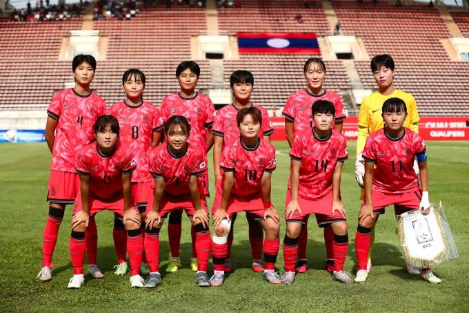 여자축구 U19 대표팀이 아시안컵 본선 진출을 확정했다.(대한축구협회 제공)