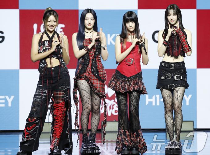 그룹 하이키(H1-KEY) 옐(왼쪽부터)과 휘서, 서이, 휘서, 리이나 2024.6.19/뉴스1 ⓒ News1 권현진 기자
