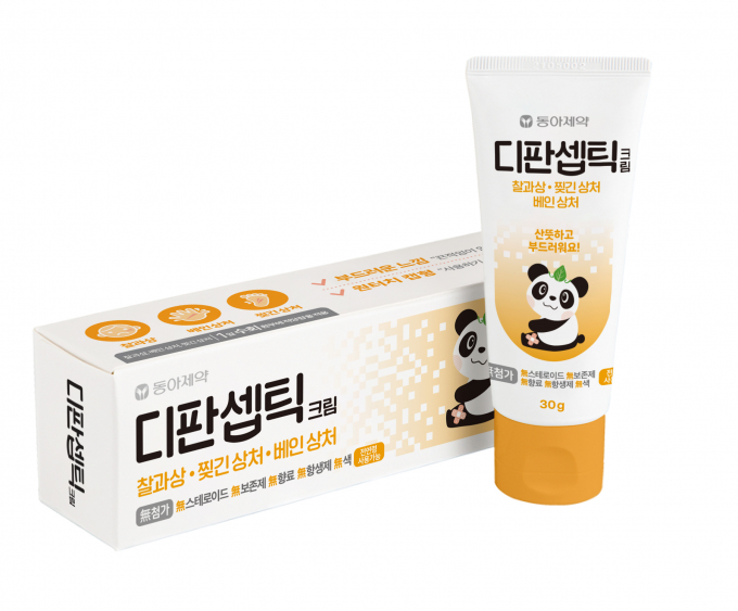 동아제약이 어린이 상처 치료제 디판셉틱 크림을 출시했다. 사진은 디판셉틱 크림. /사진=동아제약