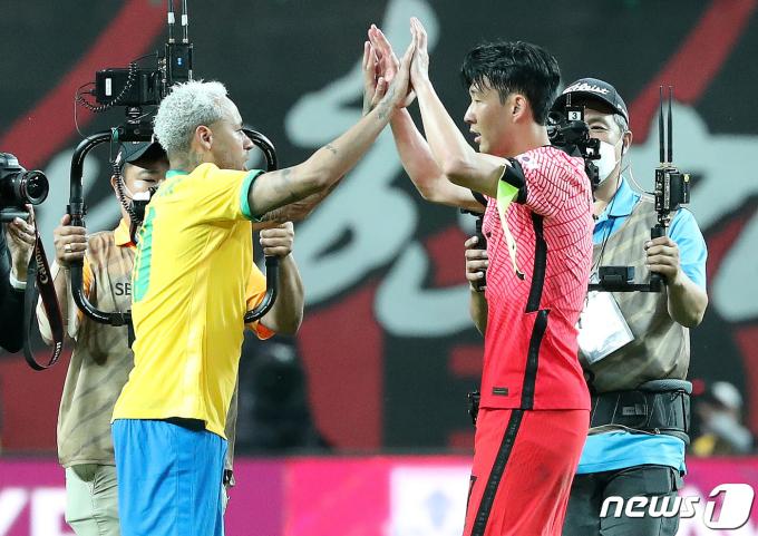 축구대표팀이 브라질과의 평가전을 추진하고 있다. ⓒ News1 구윤성 기자
