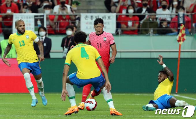 브라질 축구대표팀이  10월 방한하면 2022년 이후 3년 4개월 만이다.  ⓒ News1 장수영 기자