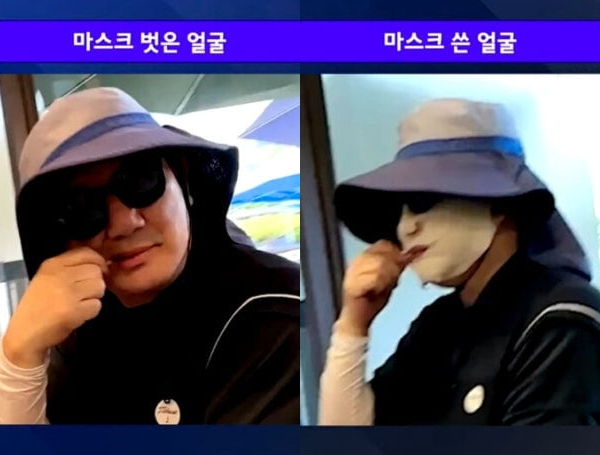 권성동 국민의힘 의원이 통일교 소유 골프장을 방문했다고 보도한 것에 대해 "악의적"이라고 비판했다. 사진은 지난 10일 통일교 소유 골프장에서 포착된 권성동 국민의힘 의원의 모습. / 사진=뉴탐사 유튜브 캡처