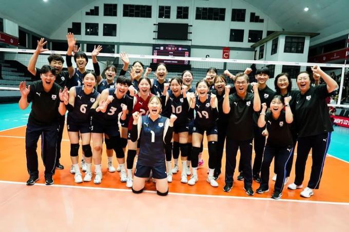 여자배구 U21  대표팀(FIVB 제공)