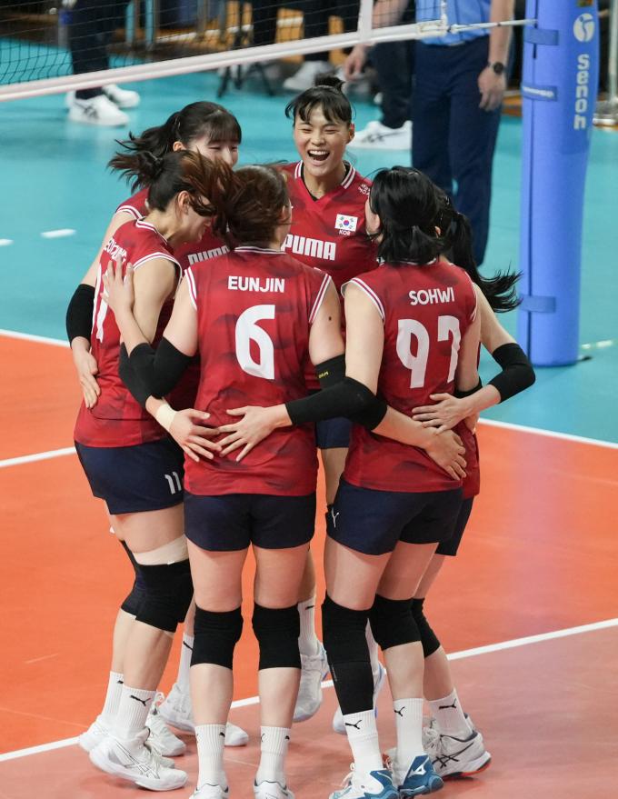 한국여자배구대표팀(대한배구협회 제공)