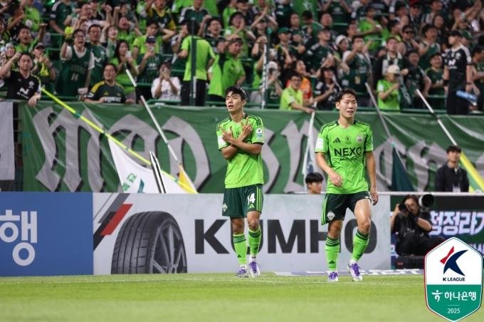 전북 현대 공격수 전진우(한국프로축구연맹 제공)