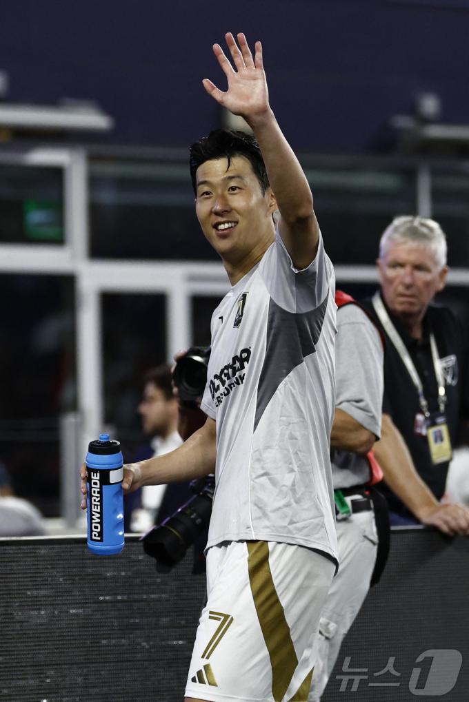 LA FC의 손흥민이 첫 풀타임 경기서 만점 활약을 펼쳤다. ⓒ AFP=뉴스1