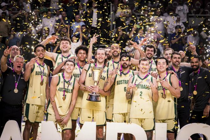 호주가 18일(한국시간) 열린 2025 FIBA 아시아컵 결승에서 중국을 꺾고 3연패를 달성했다. (FIBA 제공)