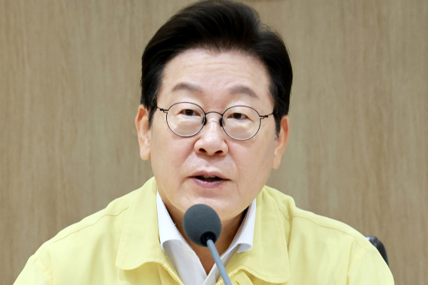 이재명 대통령의 국정 수행 지지율이 51.1%로 집계됐다. 사진은 이재명 대통령이 18일 서울 용산 대통령실 청사에서 열린 제1회 을지국무회의 및 제37회 국무회의에서 발언하고 있는 모습. /사진=뉴시스(대통령실통신사진기자단 제공)