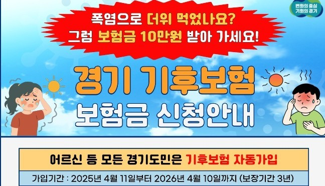 경기 기후보험 신청 안내. /자료=경기도