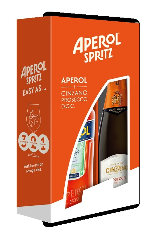 캄파리코리아가 이탈리아 식전주 칵테일 아페롤 스프리츠(Aperol Spritz) 듀오팩을 리뉴얼 출시했다. /사진=캄파리코리아