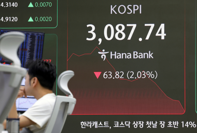 사진은 20일 서울 중구 하나은행 딜링룸. /사진=뉴시스 