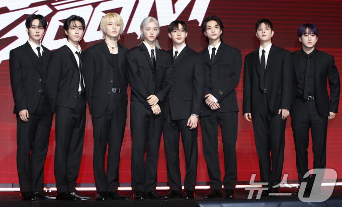 스트레이 키즈(Stray Kids) 리노(왼쪽부터)와 한, 아이엔, 필릭스, 방찬, 현진, 승민, 창빈 2024.7.19/뉴스1 ⓒ News1 권현진 기자