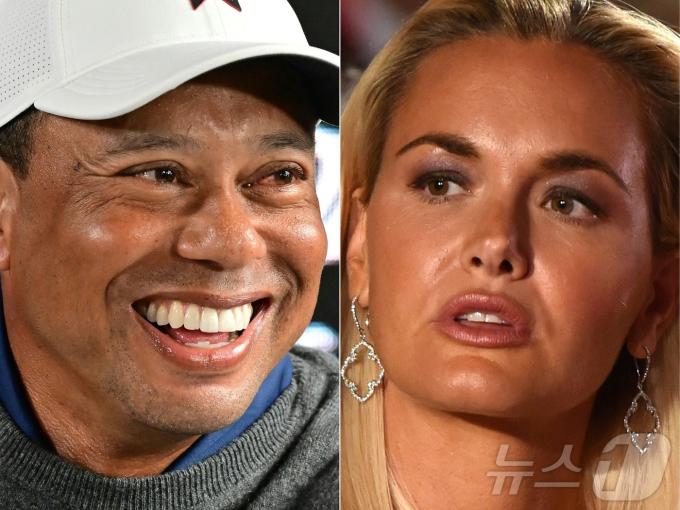 결혼 준비 중인 타이거 우즈와 버네사 트럼프. ⓒ AFP=뉴스1
