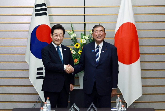 한일 정상회담이 진행됐다. /사진=뉴시스