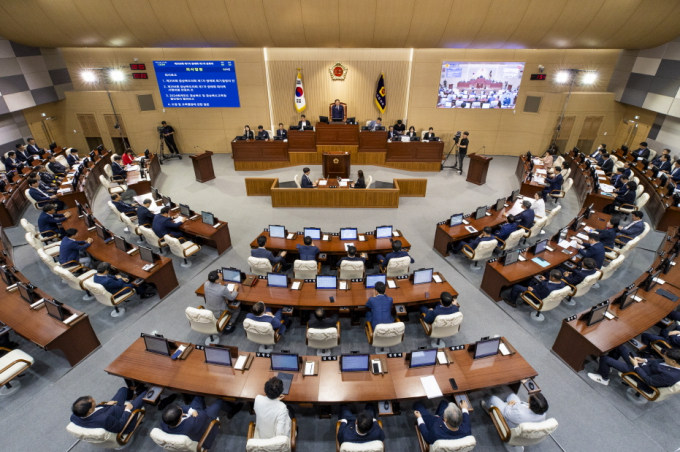 경북도의회 본회의장 전경/사진제공=경북도의회