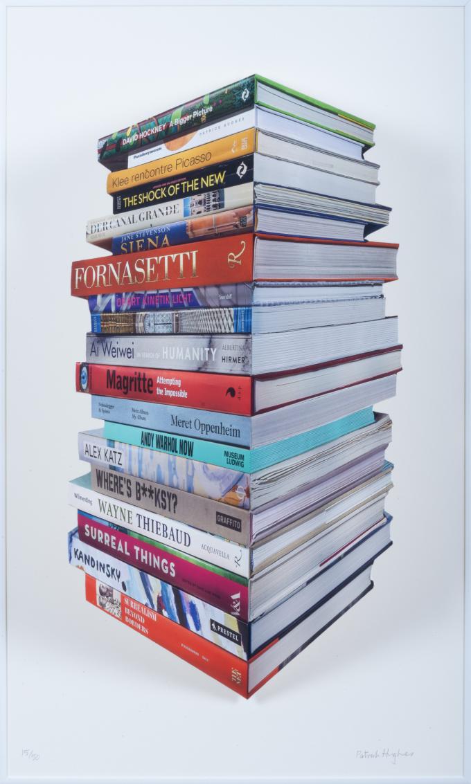Bookstack, 2025, hand-painted multiple with archival inkjet, Ed. 15, 76.3 x 46.2 x 22.4 cm (박여숙화랑 제공)