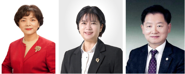왼쪽부터 인천시의회 신영희·유승분·김종배 의원. /사진제공=인천시의회