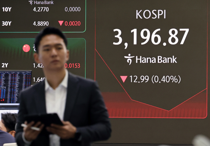 미국에서 도널드 트럼프 대통령이 중앙은행인 연방준비제도와 갈등을 키웠다는 소식이 전해지면서 코스피가 낙폭을 확대했다. 사진은 26일 오전 서울 중구 하나은행 딜링룸./사진=뉴스1