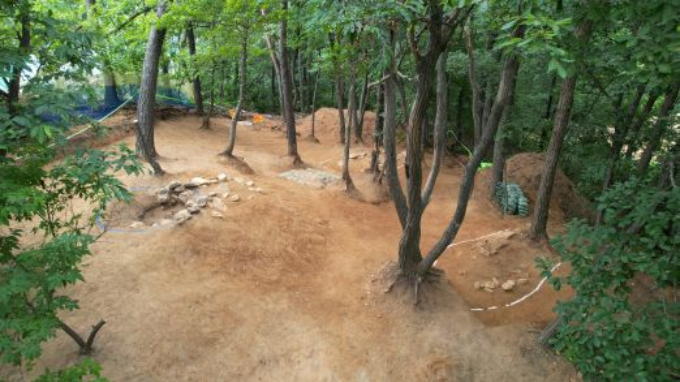 용인시 보라산 백제 고분군 긴급 발굴 조사 대상지 모습. /사진제공=용인특례시