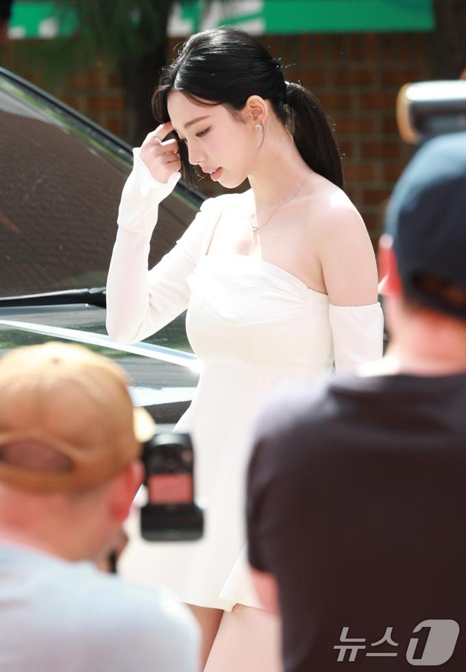 에스파 카리나가 27일 오후 서울 성동구 띵스플로우에서 열린 무신사 뷰티 페스타 개최 기념 행사에 참석하고 있다. ⓒ News1 권현진 기자