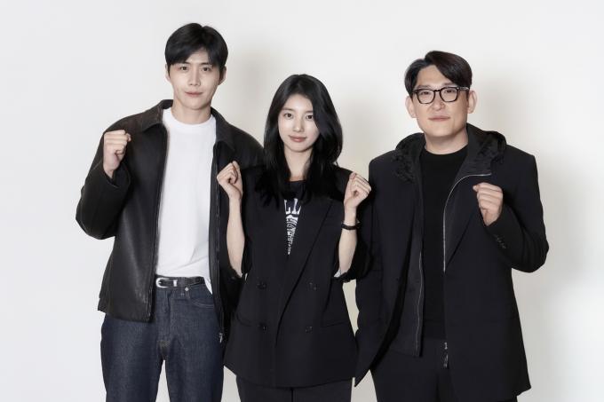 디즈니+(플러스) '현혹'의 김선호, 수지, 한재림 감독(왼쪽부터)
