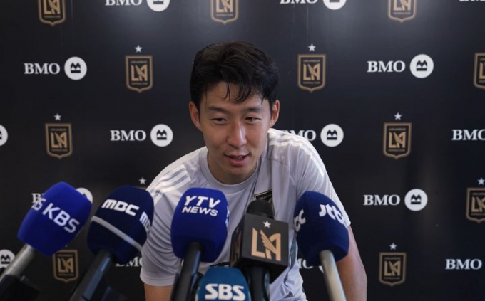 LAFC 손흥민 기자회견/사진=LAFC