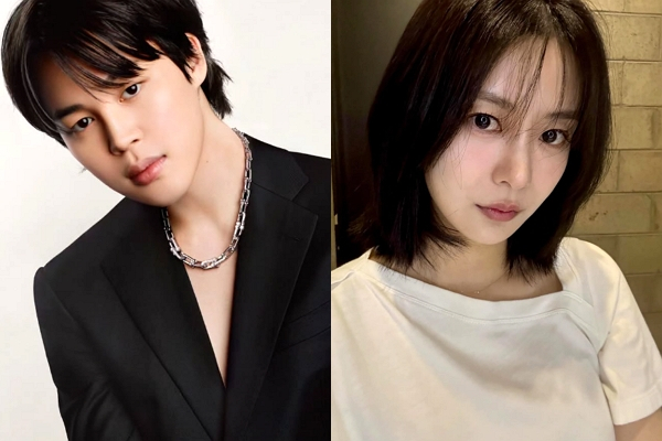 그룹 방탄소년단 지민과 배우 송다은이 결별한 사이로 밝혀졌다. 사진은 방탄소년단 지민과 배우 송다은. /사진=지민 SNS, 송다은 SNS 캡처