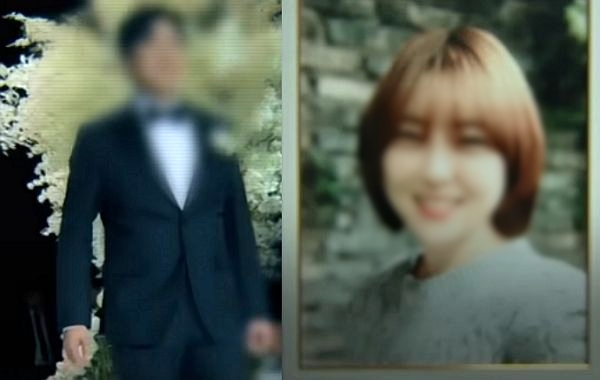 남편에게 살해당한 유혜영씨 사망 사건의 진실이 밝혀졌다. 사진은 유혜영씨를 살해한 남성(왼쪽)과 유씨의 생전 모습. /사진=SBS '그것이 알고 싶다' 캡처