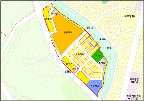 창동지구 토지이용계획도. /사진제공=여주시
