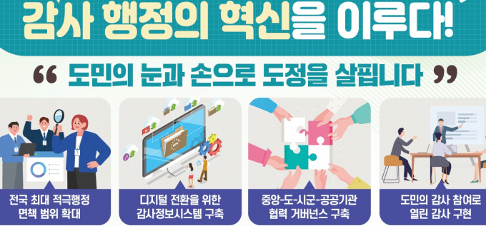 경기도 감사위원회가 추진한 다양하 사업 개념도. /사진제공=경기도 