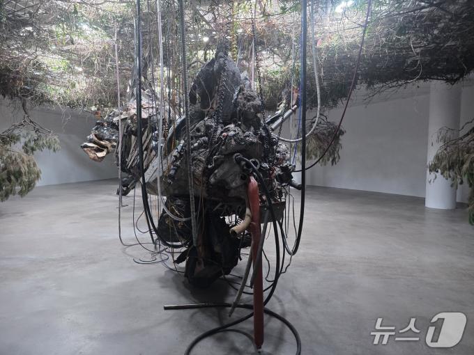 '아드리안 비야르 로하스: 적군의 언어'전 전시 전경. ⓒ 뉴스1 김정한 기자