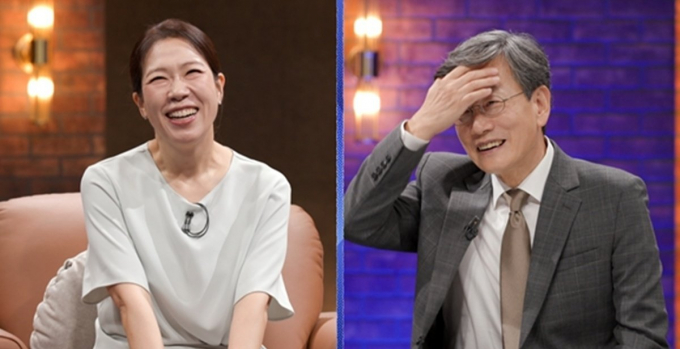 배우 염혜란이 한달 동안 섭외를 거절한 이유를 밝혔다. /사진=MBC'손석희의 질문들' 제공